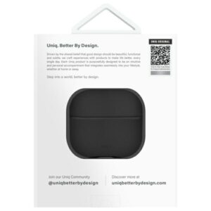 UNIQ dėklas Lyden DS AirPods 4 dallas juodos spalvos - Image 4