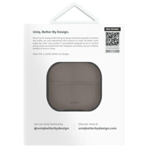 UNIQ dėklas Lyden DS AirPods 4 flint pilkos spalvos - Image 4