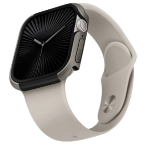 UNIQ Valencia case Apple Watch Series 46mm titanium silver