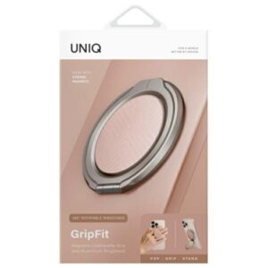 UNIQ Gripfit 360 Magnetic Mount&Kickstand Magnetic Holder blush rožinės spalvos - Image 2