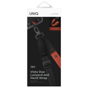UNIQ Vista Universal phone lanyard 2in1 charcoal amber - Image 4