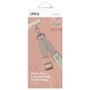 UNIQ Vista Universal phone lanyard 2in1 peach beige - Image 4
