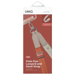 UNIQ Vista Universal phone lanyard 2in1 terracotta beige - Image 4