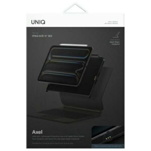 UNIQ Dėklas Axel Apple iPad Air 11" M2 / Apple iPad Air 10.9" (2022/2020) / Apple iPad Pro 11" (2022/2021) juodos spalvos ebony - Image 6