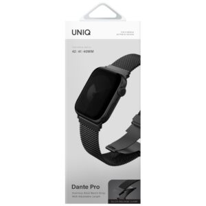 apyrankė UNIQ Dante Pro for Apple Watch 42/41/40mm Stainless Steel graphite juodos spalvos - Image 3