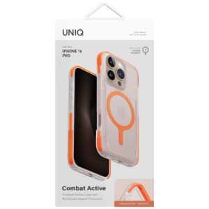 Dėklas UNIQ Combat Active Apple iPhone 16 Pro Magclick Charging orange - Image 5