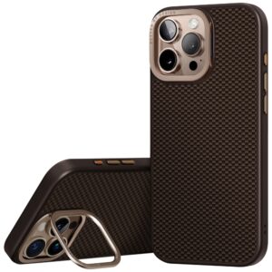 Dėklas UNIQ Keva Max Apple iPhone 16 Pro Magclick Charging Camera Stand rudos spalvos - Image 2