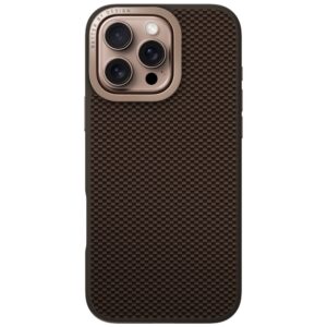 Dėklas UNIQ Keva Max Apple iPhone 16 Pro Magclick Charging Camera Stand rudos spalvos - Image 3