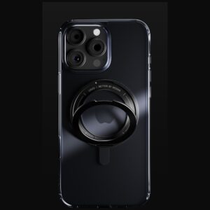 Dėklas UNIQ Swivix Apple iPhone 16 Pro 360 Rotating Kickstand juodos spalvos - Image 4