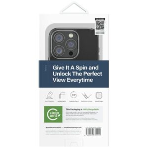 Dėklas UNIQ Swivix Apple iPhone 16 Pro 360 Rotating Kickstand juodos spalvos - Image 6