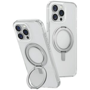 Dėklas UNIQ Swivix Apple iPhone 16 Pro Max 360 Rotating Kickstand skaidrus