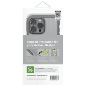 Dėklas UNIQ Combat Active Apple iPhone 16 Pro Max Magclick Charging pilkos spalvos - Image 6