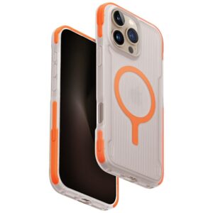 Dėklas UNIQ Combat Active Apple iPhone 16 Pro Max Magclick Charging orange