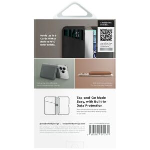Magnetic RFID wallet UNIQ Lyden DS stand phone juodos spalvos - Image 5
