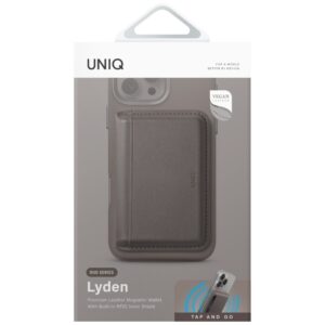 Magnetic RFID wallet UNIQ Lyden DS stand phone gray - Image 4