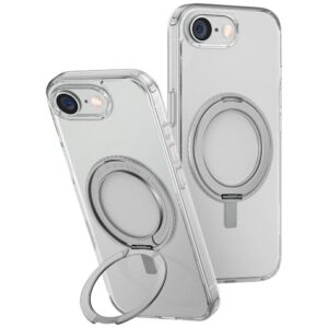 Dėklas UNIQ Swivix Apple iPhone 16e / 17e (2025) 360 Rotating Kickstand skaidrus