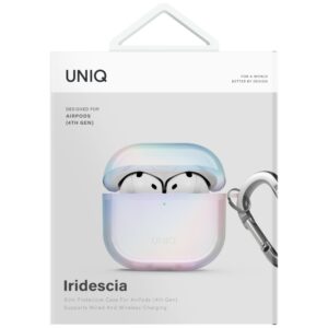 Dėklas UNIQ Iridescia skirtas AirPods 4 Hang Dėklas holo quartz - Image 4