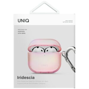 Dėklas UNIQ Iridescia skirtas AirPods 4 Hang Dėklas rožinės spalvos prism - Image 4