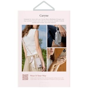 Universal 2-in-1 phone lanyard UNIQ Coehl Caryne pilkos spalvos - Image 3