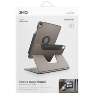 Dėklas UNIQ Rovus Snapmount Magnetic 360 Rotating Detachable skirtas Apple iPad 11" A16 (2025) / Apple iPad 10.9" 10 - Image 10