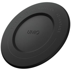 Magnetic holder UNIQ SnapMount self-adhesive juodos spalvos