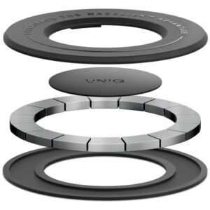 Magnetic holder UNIQ SnapMount self-adhesive juodos spalvos - Image 3
