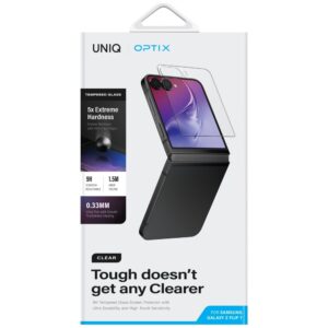 UNIQ Optix Clear Apsauginis stiklas skirtas Samsung Galaxy Z Flip7 - Image 3