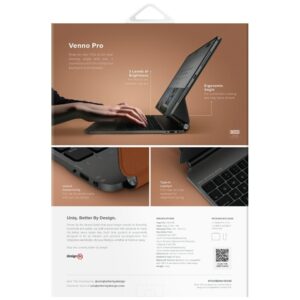 Dėklas UNIQ Venno Pro Magnetic Smart su klaviatūra skirtas Apple iPad Pro 11" M4 (2024) caramel - Image 8
