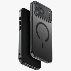 UNIQ Airsuit Dėklas Apple iPhone 17 Pro Max Magclick Charging juodos spalvos