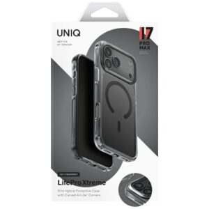 UNIQ LifePro Xtreme Dėklas Apple iPhone 17 Pro Max Magclick Charging juodos spalvos - Image 6