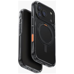 UNIQ Swivix Dėklas Apple iPhone 17 Pro 360 Rotating Kickstand juodos spalvos