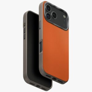 UNIQ Lyden DS Dėklas Apple iPhone 17 Pro Magclick Charging Orange/Gray