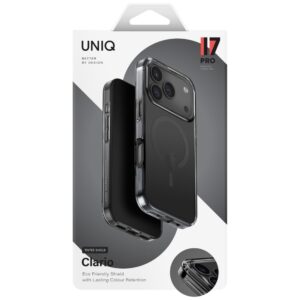 UNIQ Clario Dėklas Apple iPhone 17 Pro Magclick Charging juodos spalvos - Image 5