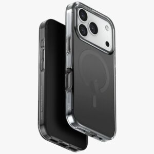 UNIQ Clario Dėklas Apple iPhone 17 Pro Magclick Charging juodos spalvos