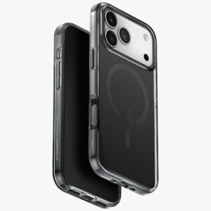 UNIQ Clario Dėklas Apple iPhone 17 Pro Max Magclick Charging juodos spalvos