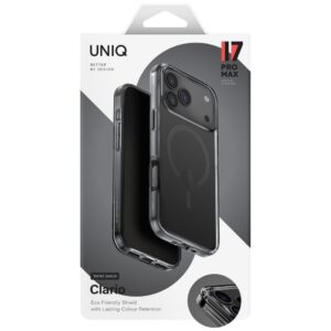 UNIQ Clario Dėklas Apple iPhone 17 Pro Max Magclick Charging juodos spalvos - Image 5