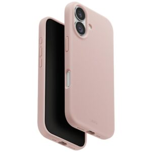 UNIQ Lino dėklas iPhone 17 Magclick Charging rožinės spalvos