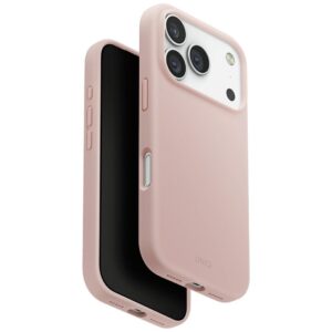 UNIQ Lino Dėklas Apple iPhone 17 Pro Magclick Charging rožinės spalvos