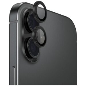UNIQ Optix Aluminum Camera Lens Protector skirta Apple iPhone 17 with Applicator, Black