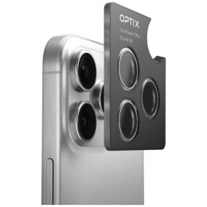 UNIQ Optix Aluminum Camera Lens Protector skirta Apple iPhone 17 with Applicator, Black - Image 2