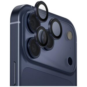 UNIQ Optix Aluminum Camera Lens Protector skirta Apple iPhone 17 Pro / Apple iPhone 17 Pro Max with Applicator Navy