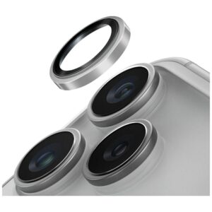 UNIQ Optix Prime Camera Lens Protector skirta Apple iPhone 17 Pro / Apple iPhone 17 Pro Max with Applicator Silver