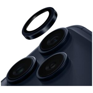 UNIQ Optix Prime Camera Lens Protector skirta Apple iPhone 17 Pro / Apple iPhone 17 Pro Max with Applicator Navy Bl