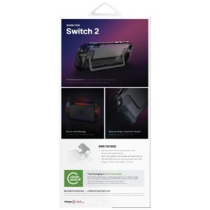 Dėklas UNIQ Hybrid Bytearmor Nintendo Switch 2 juodos spalvos - Image 5