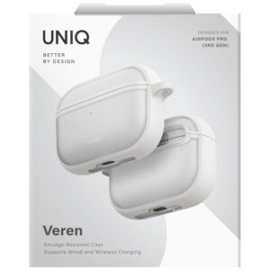 Dėklas UNIQ Veren skirtas AirPods Pro 3 baltos spalvos - Image 5