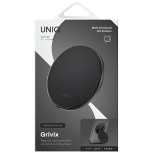 Magnetic holder UNIQ Grivix Premium 360 Mount&Grip Stand juodos spalvos - Image 4