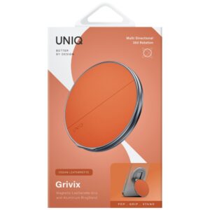 Magnetic Mount UNIQ Grivix Classic 360 Mount&Grip Stand oranžinės spalvos - Image 4
