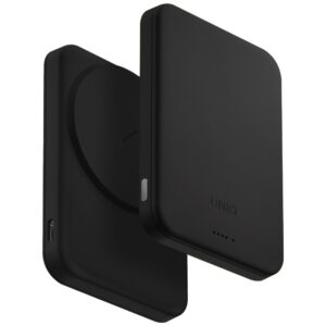 Powerbank UNIQ Lyden Lexa Magnetic 5000mAh PD USB-C MagSafe juodos spalvos - Image 2