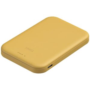 Powerbank UNIQ Lyden Lexa Magnetic 5000mAh PD USB-C MagSafe geltonos spalvos - Image 1