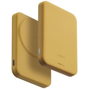 Powerbank UNIQ Lyden Lexa Magnetic 5000mAh PD USB-C MagSafe geltonos spalvos - Image 2